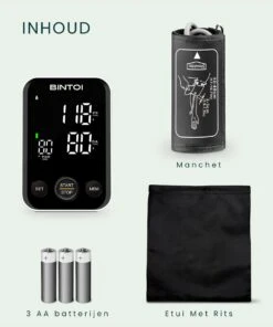 Bintoi® BX300 - Bloeddrukmeter Bovenarm - Hartslagmeter - Incl. Opbergtas En Batterijen - 2 Gebruikers -Winkel Voor Thuisgezondheidsmeetapparatuur 1000x1200 3