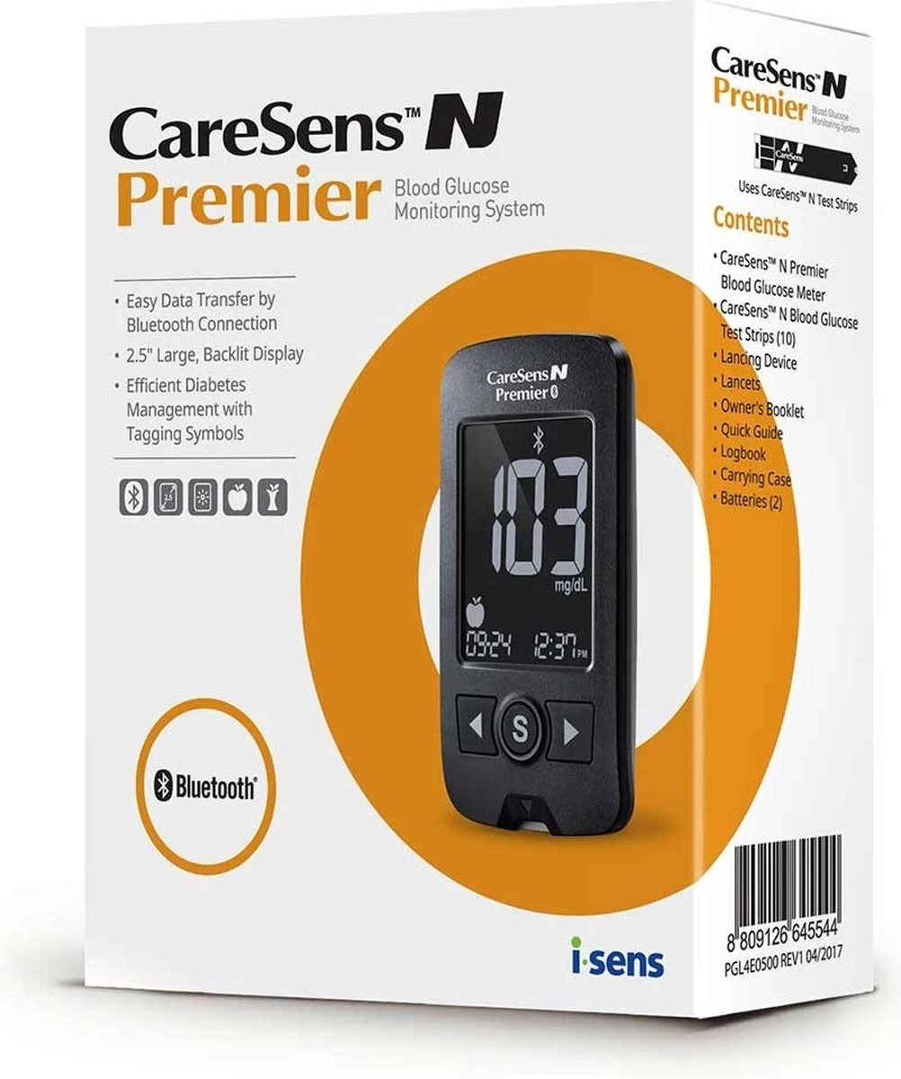 CareSens N Premier Glucosemeter Startpakket - Mmol/L 3 CareSens N Premier Glucosemeter Startpakket - Mmol/L