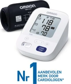 OMRON X3 Comfort Bloeddrukmeter Bovenarm - Aanbevolen Door Hartstichting - Blood Pressure Monitor Met Hartslagmeter – Onregelmatige Hartslag - 22 Tot 42 Cm Manchet – 3 Jaar Garantie
