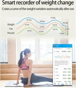Merkloos Digitale Smart Weegschaal - Personenweegschaal - Met Lichaamsanalyse - USB Oplaadbaar - Met App - Zwart 23 Merkloos Digitale Smart Weegschaal - Personenweegschaal - Met Lichaamsanalyse - USB Oplaadbaar - Met App - Zwart -Winkel Voor Thuisgezondheidsmeetapparatuur 1044x1200 1