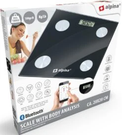 Alpina Slimme Weegschaal - Met Lichaamsanalyse: O.a. Vetpercentage En BMI - Bluetooth - Met App - Zwart -Winkel Voor Thuisgezondheidsmeetapparatuur 1087x1200