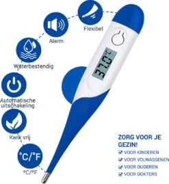 Thermometer Lichaam - Koorts - Koortsthermometer Voor Volwassenen - Blauw - Incl. Opbergcase En Handleiding! -Winkel Voor Thuisgezondheidsmeetapparatuur 1100x1200 2