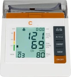 Cresta Care BPM820S Digitale Bovenarm Bloeddrukmeter | Meet Gemiddelde Bloeddruk Over Drie Metingen | XL-manchet 22 - 42 Cm | Opbergvak Voor Manchet | 3 Jaar Garantie