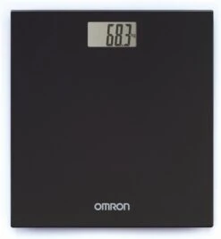 OMRON HN289 Personenweegschaal - Digitale Weegschaal - Scale Body - Weight Scale - Max. 150kg - Diep Zwart -Winkel Voor Thuisgezondheidsmeetapparatuur 1106x1200
