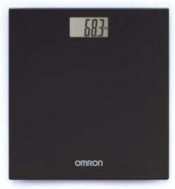 OMRON HN289 Personenweegschaal - Digitale Weegschaal - Scale Body - Weight Scale - Max. 150kg - Diep Zwart -Winkel Voor Thuisgezondheidsmeetapparatuur 1107x1200