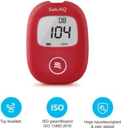 Sinocare Safe AQ Smart - Glucosemeter Kit – Bloedsuiker Tester – Inclusief 100 Test Strips En 100 Lancetten -Winkel Voor Thuisgezondheidsmeetapparatuur 1136x1200 2