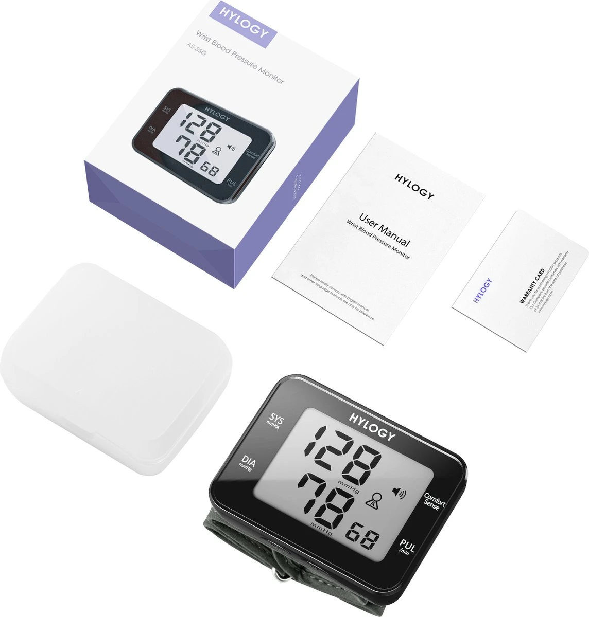 HYLOGY Pols Bloeddrukmeter Hartstichting - Digitaal LCD-scherm - Wrist Blood Pressure Monitor Easy - Manchet 13.5-21 Cm - Spraakuitzending - Zwart 7 HYLOGY Pols Bloeddrukmeter Hartstichting - Digitaal LCD-scherm - Wrist Blood Pressure Monitor Easy - Manchet 13.5-21 Cm - Spraakuitzending - Zwart - Afbeelding 5