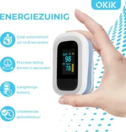 Okik Luxe Saturatiemeter Met Hartslagmeter – Zuurstofmeter Vinger – Pulse Oximeter -Winkel Voor Thuisgezondheidsmeetapparatuur 1144x1200 3