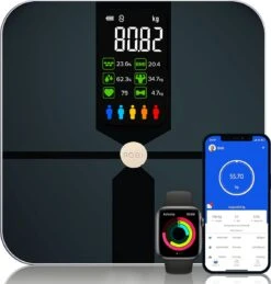 Robi S9 Personenweegschaal Met Lichaamsanalyse - Zwart