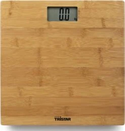 Tristar Personenweegschaal - Step-on Technologie - Trendy Bamboe - WG-2432