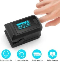 Ecomtrends® Bloeddrukmeter - Saturatiemeter - Zuurstofmeter Met Draagkoort - Zwart -Winkel Voor Thuisgezondheidsmeetapparatuur 1154x1200 2