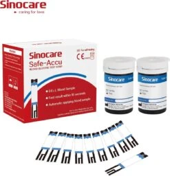 Sinocare - Sinocare Bloedglucosemeter, Safe-Accu Bloedglucosetestkit Met Bloedglucoseteststrips X 50 + Bloedsuikertestlancet X 50 + Diabetische Prikpen Zonder Code - Mg/dL 11 Sinocare - Sinocare Bloedglucosemeter, Safe-Accu Bloedglucosetestkit Met Bloedglucoseteststrips X 50 + Bloedsuikertestlancet X 50 + Diabetische Prikpen Zonder Code - Mg/dL -Winkel Voor Thuisgezondheidsmeetapparatuur 1156x1200 5