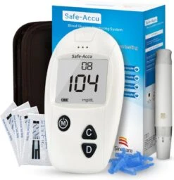 Merkloos Glucosemeter - Bloedsuikermeter - Glucose Meter - Bloedsuikerspiegelmeter - Diabetes Meter - Glucose Monitor - Teststrips - Startpakket