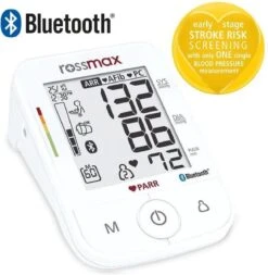 Rossmax X5 BT - Bloeddrukmeter Bovenarm Hartstichting - Klinisch Gevalideerd - Hartslagmeter - Bluetooth - Smartphone App - Onregelmatige Hartslag - AFib En PC Detectie - Geheugen - Gemiddelde Ochtend En Avond - 2 Gebruikers En Gastmodus -Winkel Voor Thuisgezondheidsmeetapparatuur 1172x1200 2