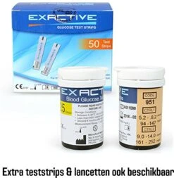 Exactive Vital Glucosemeter Startpakket – Bloedsuikermeter – Diabetes Meter – Glucose Monitor – Glucosemeter - Donkerblauw -Winkel Voor Thuisgezondheidsmeetapparatuur 1172x1200 5