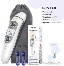 Bintoi® Thermometer Voorhoofd - Temperatuurmeter - Koortsthermometer Voor Volwassenen En Baby's - Infrarood Thermometer Lichaam - Digitale Voorhoofd Thermometer -Winkel Voor Thuisgezondheidsmeetapparatuur 1175x1200 5