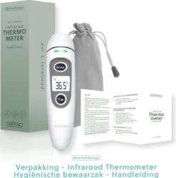 New York Biology - Infrarood Oor En Voorhoofdthermometer Lichaam Voor Baby- Kinderen & Volwassenen-digitale Koortsthermometer-incl. Batterijen +NL Handleiding -Winkel Voor Thuisgezondheidsmeetapparatuur 1187x1200 2