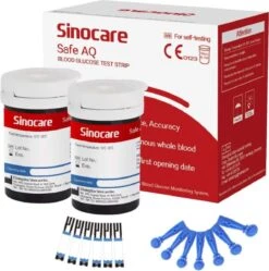 Sinocare Bloedglucosemeter/bloedglucose Diabetescontrolekit Met Codevrij Strips X 50 En Pijnloze Lancetten X 50 - In Mg/dL (Safe Accu) (50 Strips) -Winkel Voor Thuisgezondheidsmeetapparatuur 1188x1200 2