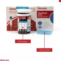 Sinocare Safe AQ Smart - Professionele Glucosemeter - Mmol/L - Inclusief 50 Teststrips & 50 Naalden -Winkel Voor Thuisgezondheidsmeetapparatuur 1193x1200 4
