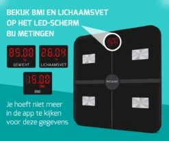 FITAGE WiFi Personenweegschaal - Weegschaal Met 17x Lichaamsanalyse - Vetpercentagemeter - FITAGE App -Winkel Voor Thuisgezondheidsmeetapparatuur 1200x1000 4