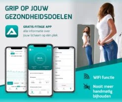 FITAGE WiFi Personenweegschaal - Weegschaal Met 17x Lichaamsanalyse - Vetpercentagemeter - FITAGE App -Winkel Voor Thuisgezondheidsmeetapparatuur 1200x1000 6