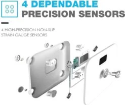 Beepower - Mini Personenweegschaal - Self Powered - Compact - Wit -Winkel Voor Thuisgezondheidsmeetapparatuur 1200x1012