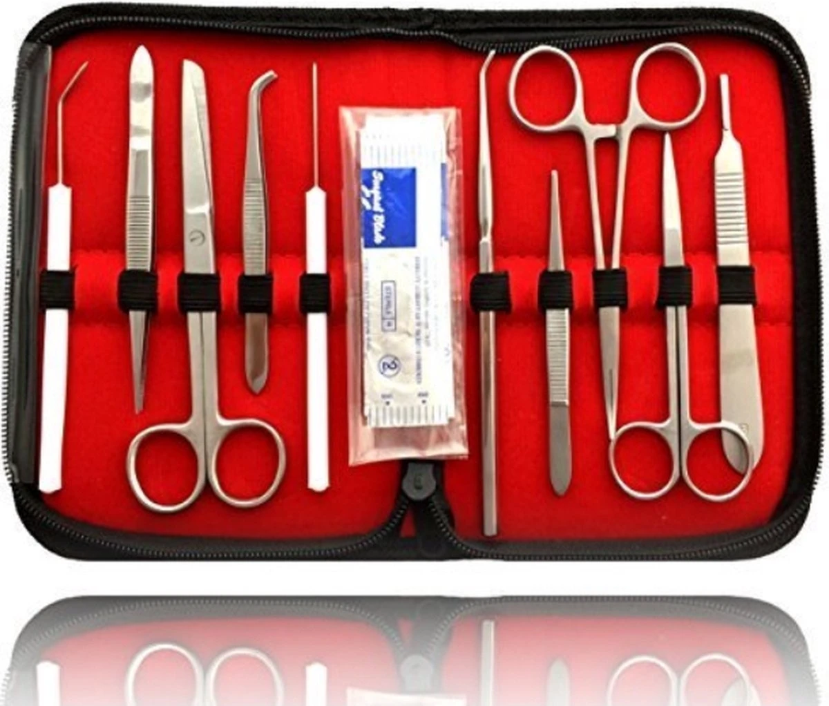 Sunglow Ontleedbestek Voor Studenten, Prepareerbestek, Microscopieset, Anatomie, Met Scalpel Secundationschaar, Pincet, Scalpelmessen 3 Sunglow Ontleedbestek Voor Studenten, Prepareerbestek, Microscopieset, Anatomie, Met Scalpel Secundationschaar, Pincet, Scalpelmessen