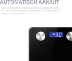Swiss Homes® | Slimme Weegschaal Met Gratis App | Digitale Bluetooth Personenweegschaal Met Lichaamsanalyse| Tot 180Kg| BMI, Vetpercentage, Spiermassa, Visceraal Vet Etc. | Zwart -Winkel Voor Thuisgezondheidsmeetapparatuur 1200x1027