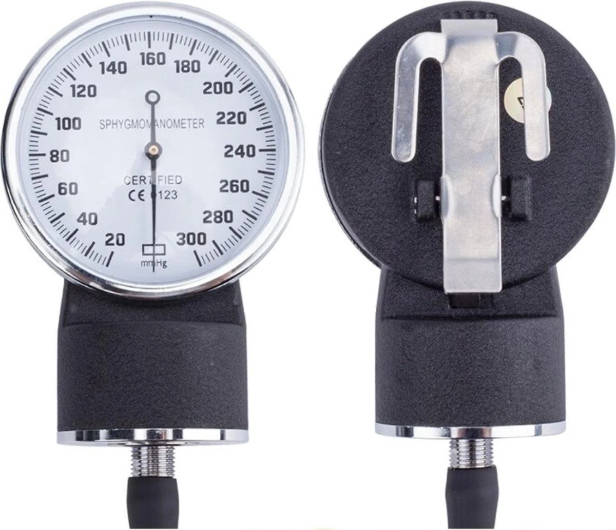 Handmatige Bloeddrukmeter Bovenarm Met Stethoscoop In Zwart Etui 8 Handmatige Bloeddrukmeter Bovenarm Met Stethoscoop In Zwart Etui - Afbeelding 6