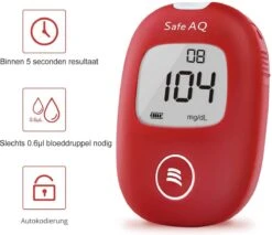 Sinocare Safe AQ Smart - Glucosemeter Kit – Bloedsuiker Tester – Inclusief 100 Test Strips En 100 Lancetten -Winkel Voor Thuisgezondheidsmeetapparatuur 1200x1033 6