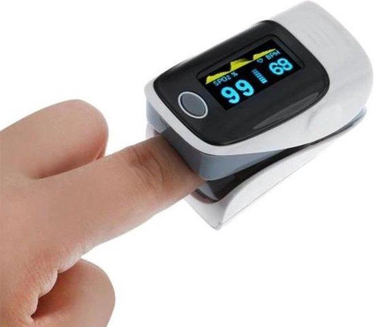 Saturatiemeter - Zuurstofmeter - Zuurstofmeter Vinger - Hartslagmeter - Oximeter - Inclusief Batterij 4 Saturatiemeter - Zuurstofmeter - Zuurstofmeter Vinger - Hartslagmeter - Oximeter - Inclusief Batterij - Afbeelding 2