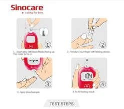 Sinocare Safe AQ Smart Bloedglucosemeter/bloedglucose Diabetescontrolekit Met Codevrij Strips X 50 En Pijnloze Lancetten X 50 - In Mg/dL (Safe AQ Smart) (50 Strips) -Winkel Voor Thuisgezondheidsmeetapparatuur 1200x1054 3