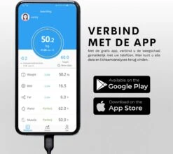 Achaté Slimme Weegschaal Met App - 12 Lichaamsanalyses - Smart Personenweegschaal - 8 Gebruikers - Incl Batterij - Wit -Winkel Voor Thuisgezondheidsmeetapparatuur 1200x1070