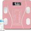 Merkloos Digitale Smart Weegschaal - Personenweegschaal - Met Lichaamsanalyse - USB Oplaadbaar - Met App - Roze -Winkel Voor Thuisgezondheidsmeetapparatuur 1200x1071