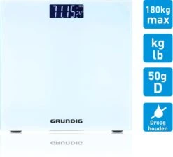 Grundig Weegschaal - Digitale Personenweegschaal - 50 Gram Nauwkeurig - 2 Tot 180 Kilo - Wit -Winkel Voor Thuisgezondheidsmeetapparatuur 1200x1086 1