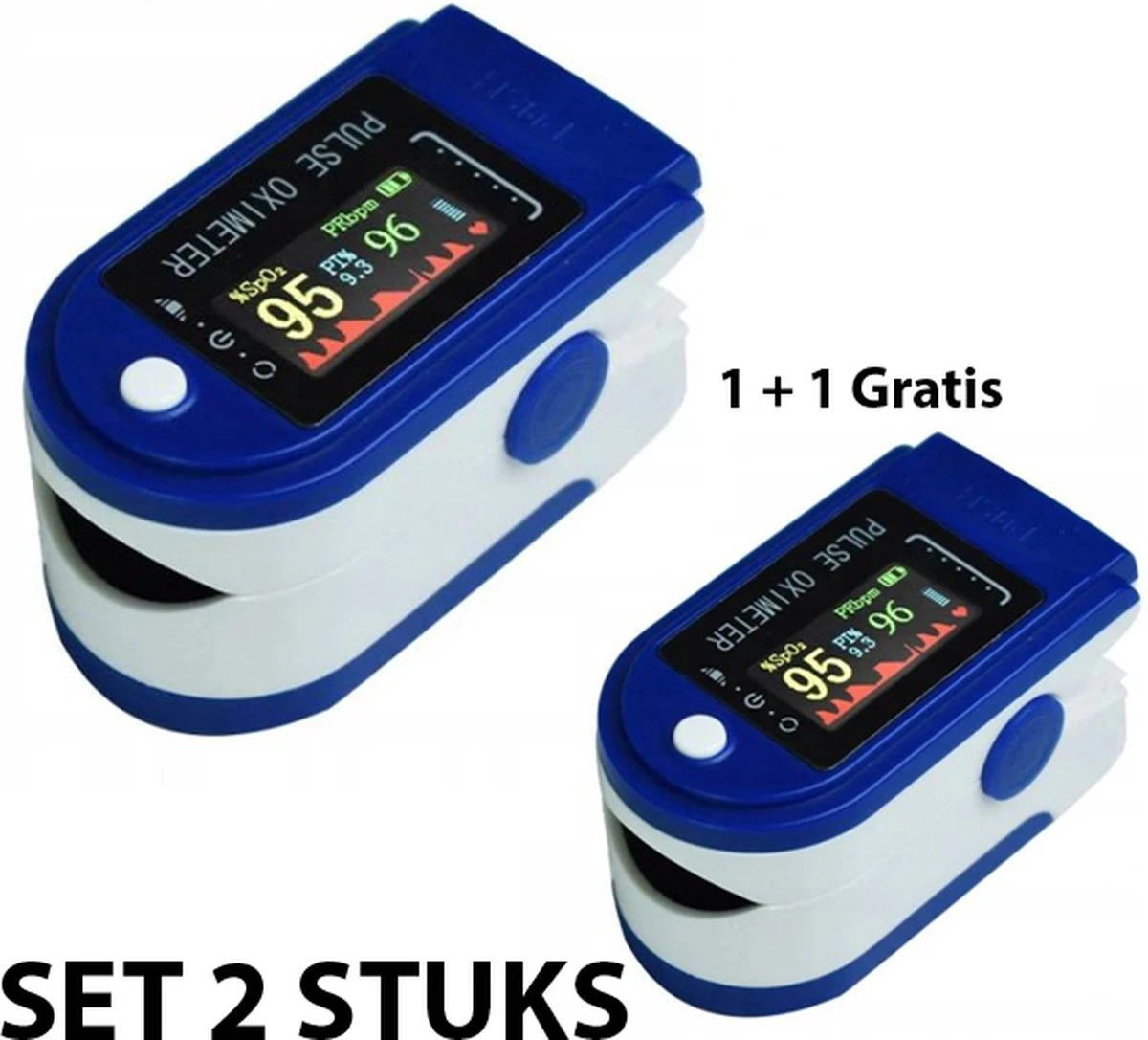 2 STUKS - Saturatiemeter - Zuurstof Meter - Hartslag Meter - Professionele Meter - Zuurstofmeter Vinger - Digitale Vingertop Pulse Oximeter - Medische Hulpmiddel - Hartslagmeter 3 2 STUKS - Saturatiemeter - Zuurstof Meter - Hartslag Meter - Professionele Meter - Zuurstofmeter Vinger - Digitale Vingertop Pulse Oximeter - Medische Hulpmiddel - Hartslagmeter