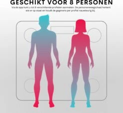 Achaté Slimme Weegschaal Met App - 12 Lichaamsanalyses - Smart Personenweegschaal - 8 Gebruikers - Incl Batterij - Wit -Winkel Voor Thuisgezondheidsmeetapparatuur 1200x1101