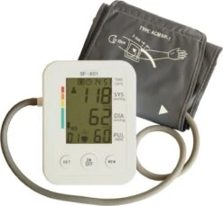 Volautomatische Bovenarm Bovenarm Bloeddrukmeter (Wit)
