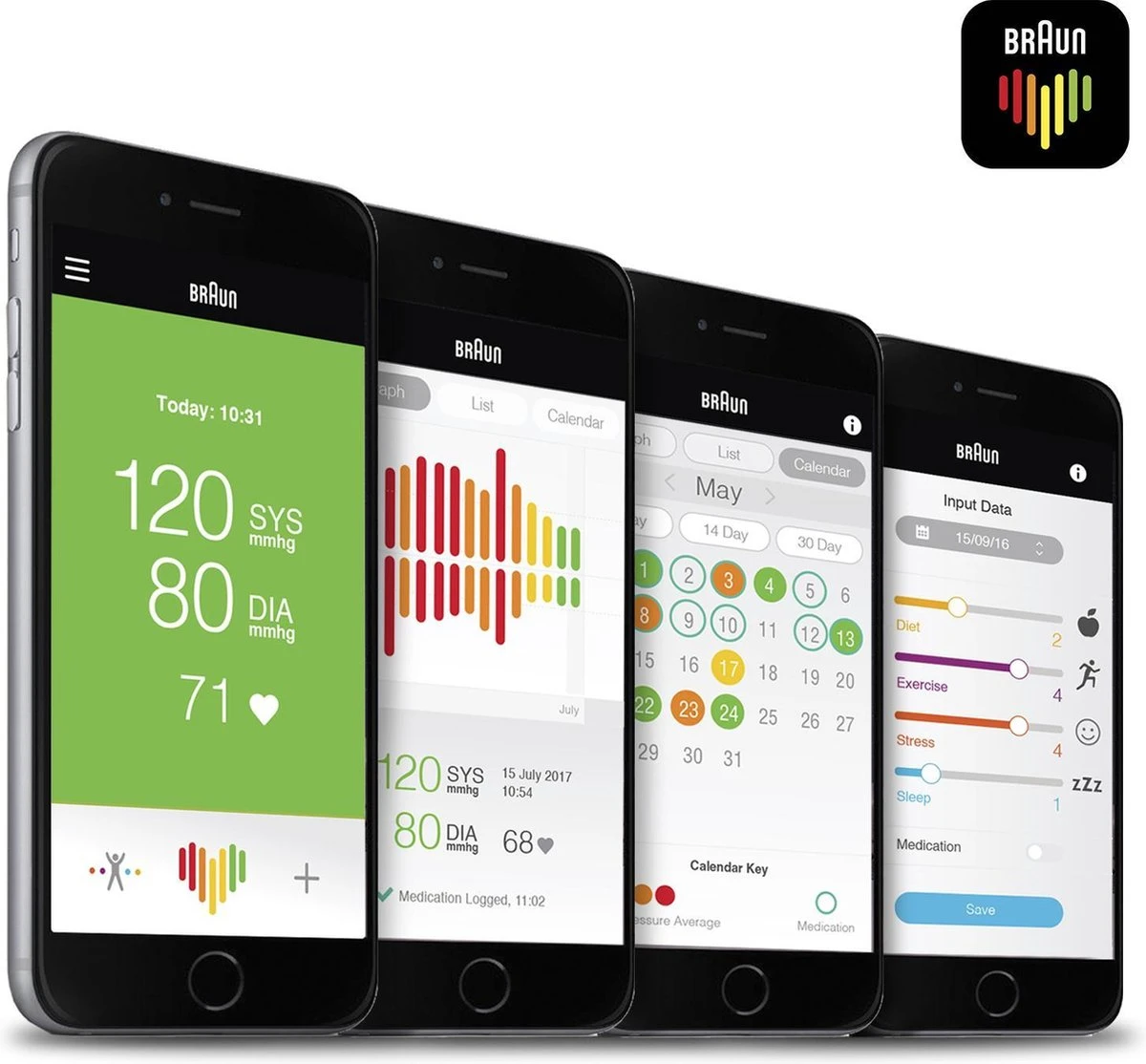 Braun Bp6200 - Bovenarm Bloeddrukmeter 8 Braun Bp6200 - Bovenarm Bloeddrukmeter - Afbeelding 6