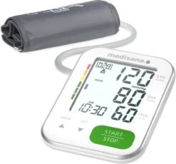 Medisana BU 570 Connect Bovenarmbloeddrukmeter Wit -Winkel Voor Thuisgezondheidsmeetapparatuur 1200x1115 1