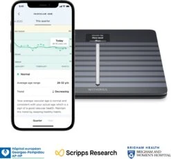 Withings Body Cardio Smart - Personenweegschaal - Zwart -Winkel Voor Thuisgezondheidsmeetapparatuur 1200x1117