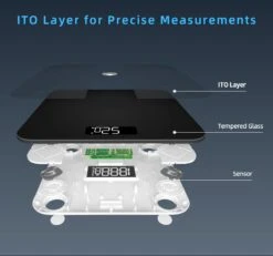Skala Weegschaal Met Lichaamsanalyse - Digitale Personenweegschaal - Zwart -Winkel Voor Thuisgezondheidsmeetapparatuur 1200x1124
