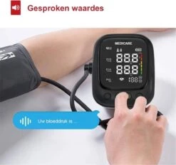 Medicare Bloeddrukmeter Bovenarm Met Spraakfunctie - Groot LED Scherm - Draagband - Zwart 14 Medicare Bloeddrukmeter Bovenarm Met Spraakfunctie - Groot LED Scherm - Draagband - Zwart -Winkel Voor Thuisgezondheidsmeetapparatuur 1200x1125 5