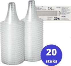 Supertarget - Beschermkapjes Voor Oorthermometer 20 Stuks - Navulkapjes 20 Stuks Voor Oorthermometer - Navul Set Geschikt Voor Braun Filters Oorthermometer - Thermometer - Lens Filters - Beschermkapjes