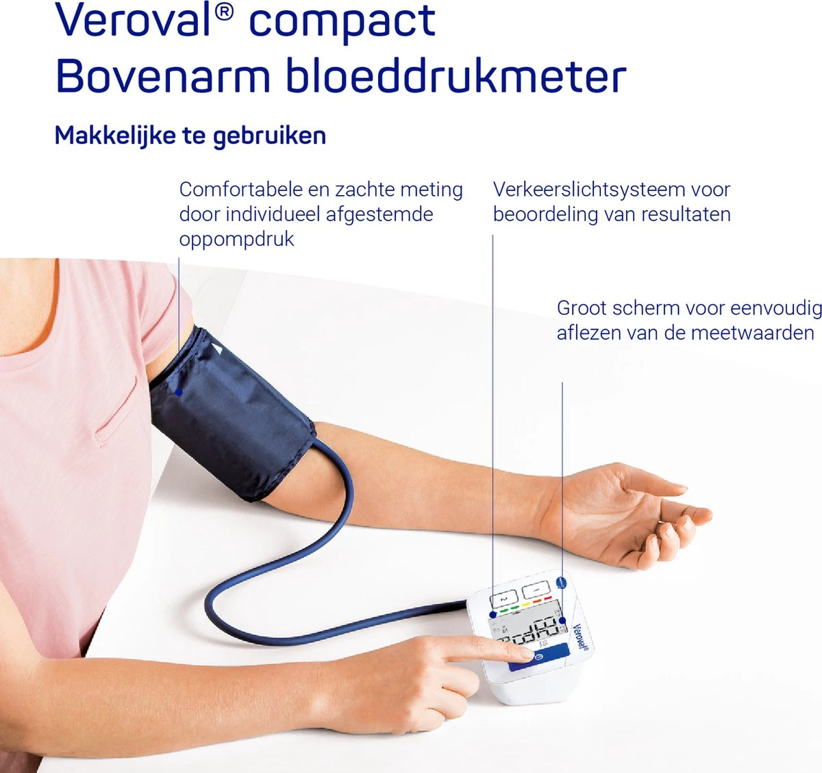 Veroval® Compact BPU22 - Bovenarm Bloeddrukmeter 6 Veroval® Compact BPU22 - Bovenarm Bloeddrukmeter - Afbeelding 4