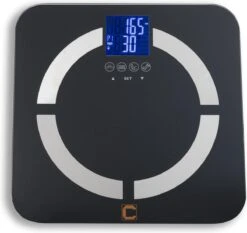 Cresta Care CBS350S Personenweegschaal Met Lichaamsanalyse | Weergave Van Het Lichaamsgewicht In Kilo - Pound Of Stone| Weergave Lichaamsvocht | Weergave Spiermassa | Weergave Botmassa | BMI | Geheugen Voor 8 Personen|