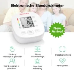 Professionele Bloeddrukmeter Bovenarm - Blood Pressure Monitor - Klinisch Gevalideerd - 22 Tot 42 Cm Manchet -Winkel Voor Thuisgezondheidsmeetapparatuur 1200x1134 6