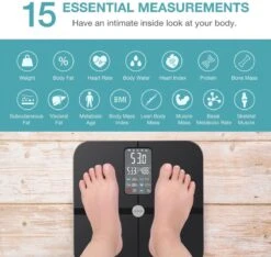 O'dor® Bluetooth Personenweegschaal Met IOS En Android Smart App - Weegschaal Digitale Lichaamsanalyse - Meet Gewicht, Lichaamsvet, Spiermassa, BMI, Botmassa En Vetpercentage -Winkel Voor Thuisgezondheidsmeetapparatuur 1200x1136 1