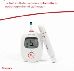Sinocare Safe AQ Smart - Professionele Glucosemeter - Mmol/L - Inclusief 50 Teststrips & 50 Naalden -Winkel Voor Thuisgezondheidsmeetapparatuur 1200x1150 4