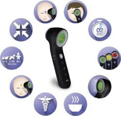 Braun Digitale Thermometer + Handige Opbergetui - Voorhoofdthermometer - Age Precision Technologie - Contactloze Meting - Geschikt Voor Baby's, Kinderen & Volwassenen - Koortsindicator Met Leeftijdsinstelling - Met Stiltemodus - BNT400 - Zwart 15 Braun Digitale Thermometer + Handige Opbergetui - Voorhoofdthermometer - Age Precision Technologie - Contactloze Meting - Geschikt Voor Baby's, Kinderen & Volwassenen - Koortsindicator Met Leeftijdsinstelling - Met Stiltemodus - BNT400 - Zwart -Winkel Voor Thuisgezondheidsmeetapparatuur 1200x1152 4